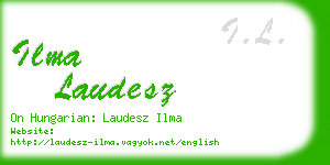 ilma laudesz business card